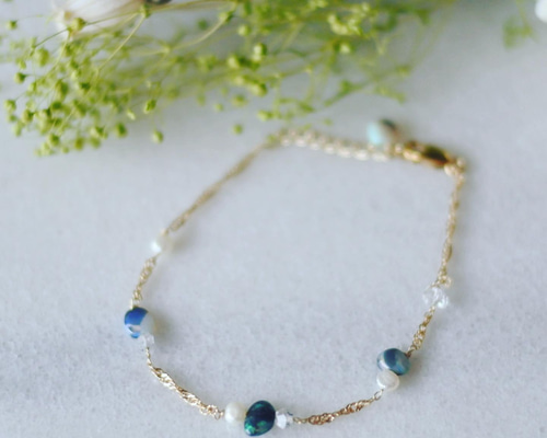 オパール　ブレスレット　EXPO2025 購入 お値下げ】大阪関西万博ネパール館オパールストーン