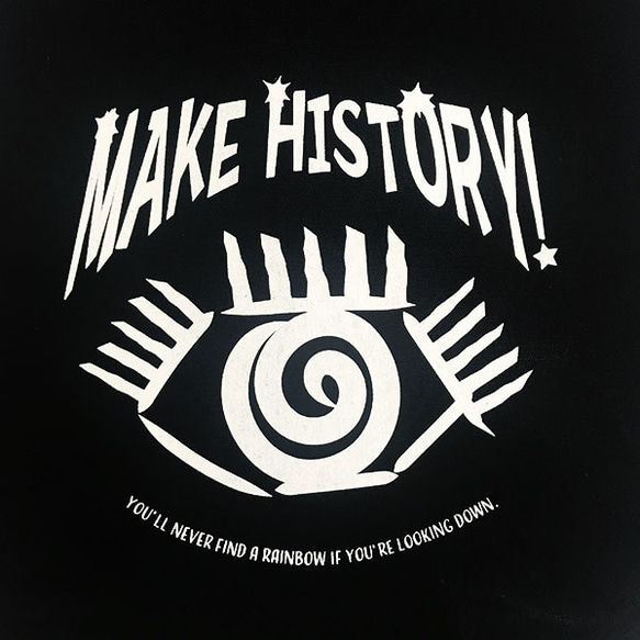 MAKE HISTORY! トートバッグ ブラック 2枚目の画像