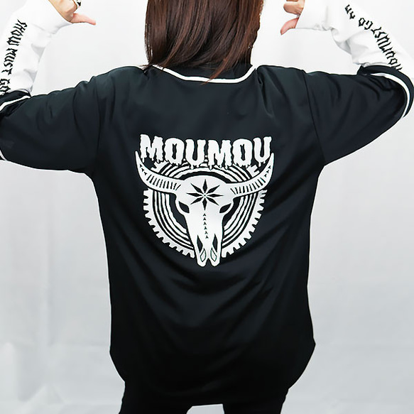 「MOUMOU」ドライ ベースボールシャツ ブラック 6枚目の画像