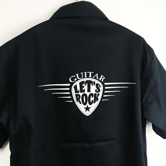 ギターピック LET’S ROCK ワークシャツ M 6枚目の画像