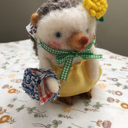 春色のハリネズミ（春色新作ハンドメイド2019） 2枚目の画像