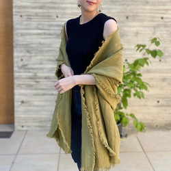 ミナペルホネン　ネックウォーマー　❣️レア❣️ペンダント等　グリーングレー色系 ミナペルホネン ネックウォーマー ❣️レア❣️ペンダント等