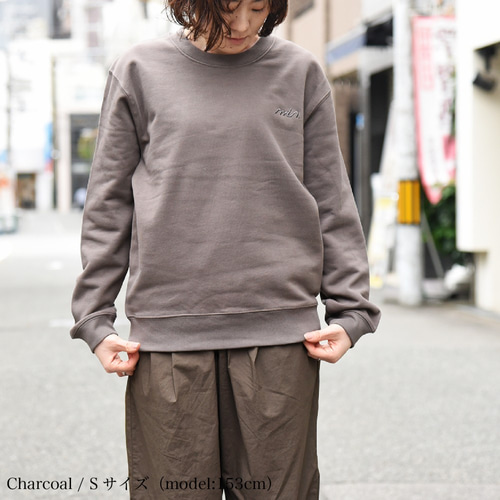 【新品未使用 】川 / kawa 刺繍クルーネックスウェット ネイビー Sサイズ