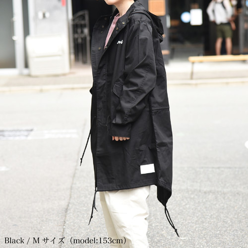 STONE  薄手 ブラック モッズコート モッズコート コート メンズ アウター 長袖 送料無料・メール便不可