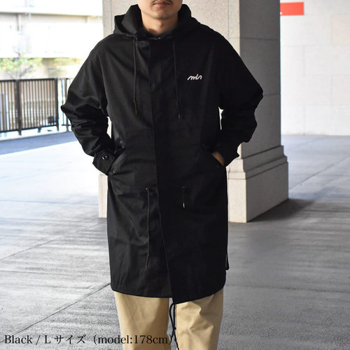 美品A.P.C. モールスキン　モッズコート　ブラック　パーカー　ブルゾン モッズコート メンズ 秋 春 コート スプリングコート マンパー