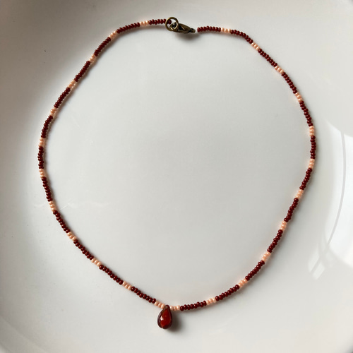 秋色 ビーズアクセサリー ビーズネックレス ネックレス