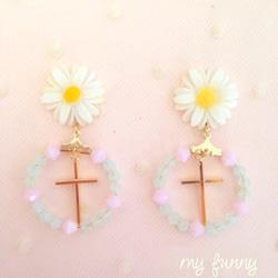 daisy sherbet pierce/earring 1枚目の画像