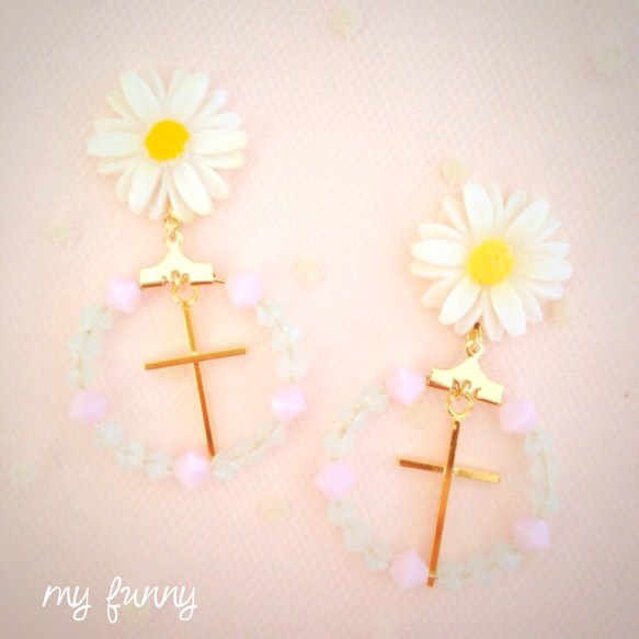 daisy sherbet pierce/earring 2枚目の画像