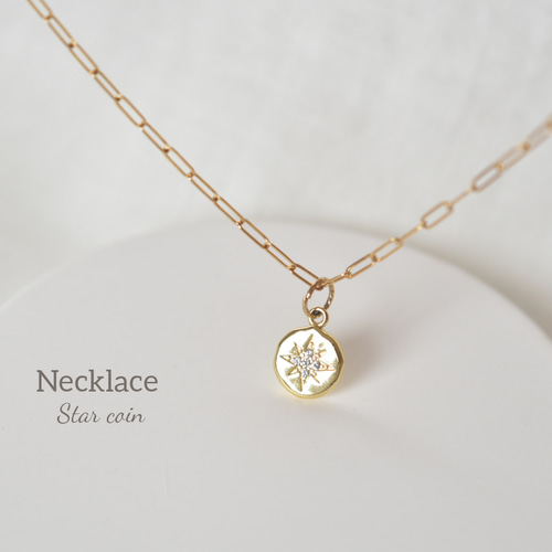 14kgfヴィンテージラインストーンネックレス k14gf