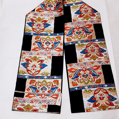 セール中】正絹 袋帯 作り帯 簡単帯 豪華 金糸銀糸使用24時間内発送 - 着物