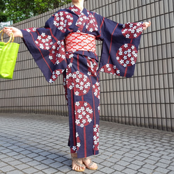 オーダーメイド浴衣　ワンタッチ浴衣　加工　ワンピース浴衣　くらわん浴衣 1枚目の画像