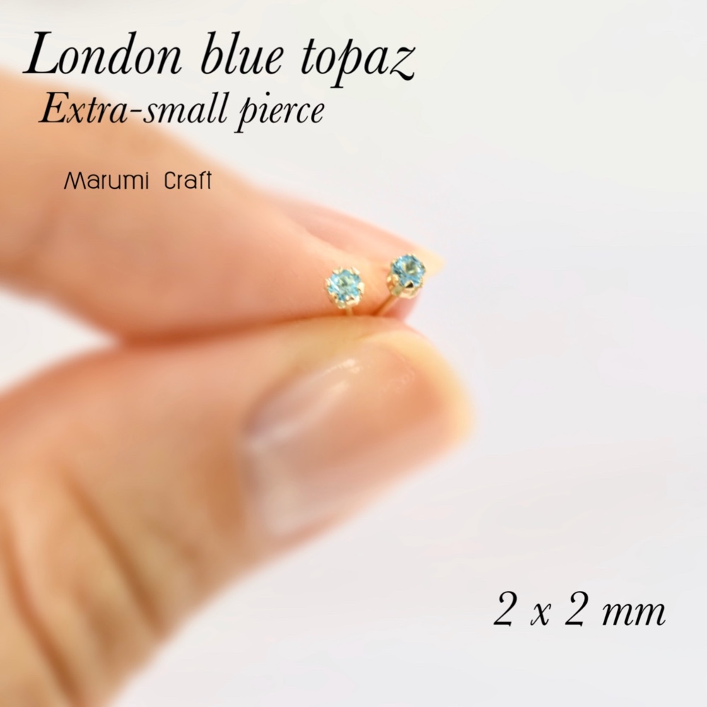 みなみ様　MARIHA アースドロップス  ロンドンブルートパーズ ピアス ロンドン ブルートパーズ ピアス アクアマリン ホワイト