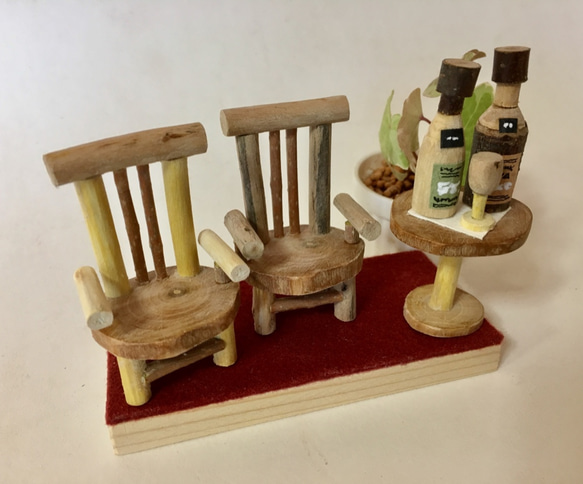 mini TABLE・CHAIR・HOUSE & BOTTLE 3枚目の画像