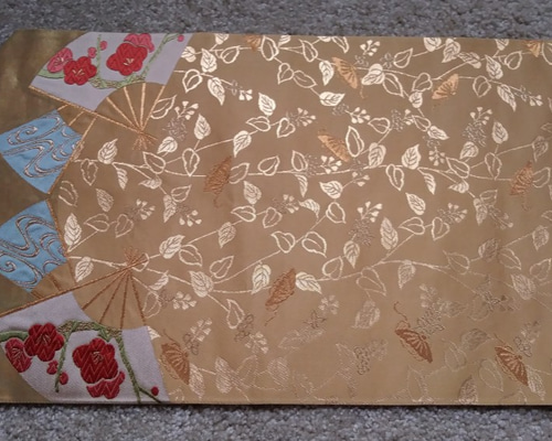 ゴールド帯リメイク、テーブルセンター、敷物 その他インテリア雑貨