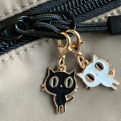 SOLD◆ファスナーチャーム  カフェ 黒猫 ハンドメイド  c1 楽天市場】【新色追加】お洒落アクリル猫チャーム/ファスナー