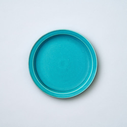 【販売終了品】リムプレート・パスタ皿・カレー皿 21cm（ターコイズブルー/トルコ青） 3枚目の画像