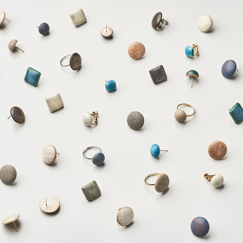 新作 陶磁器リング 〈circle_large〉 No.008 Bronze 指輪