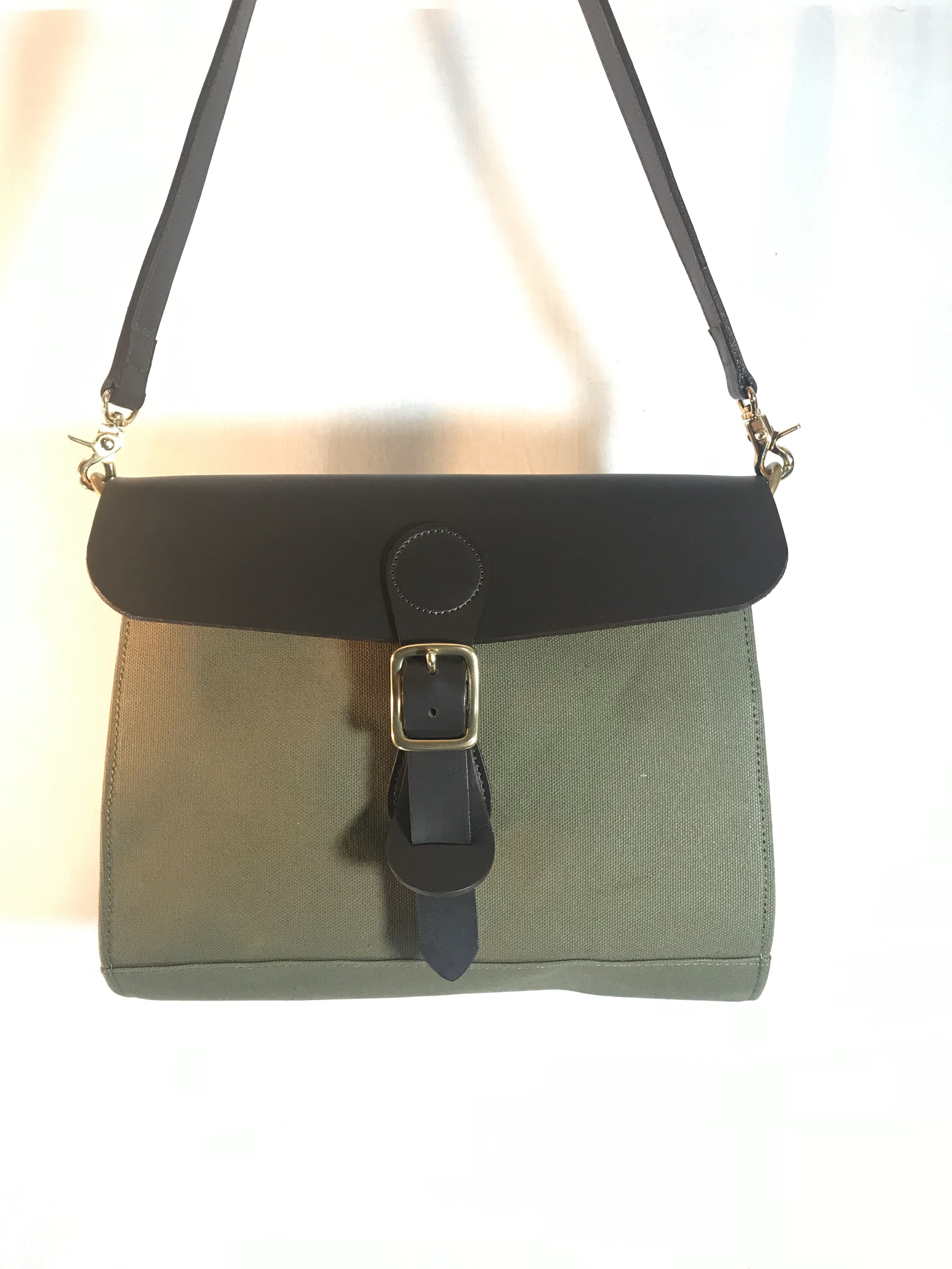 国内産8号帆布xレザー standard ショルダーバッグ