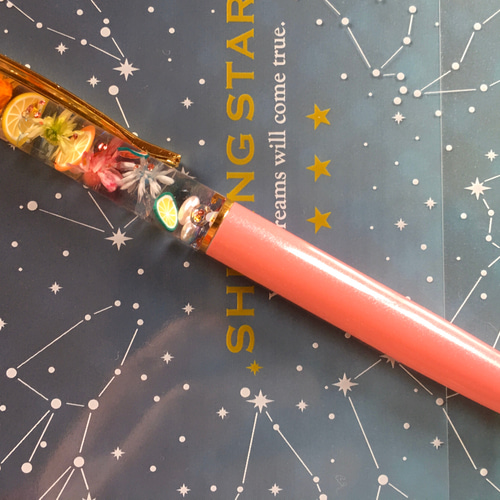 ハーバリウムボールペン「フルーツペン」ピンク その他インテリア雑貨