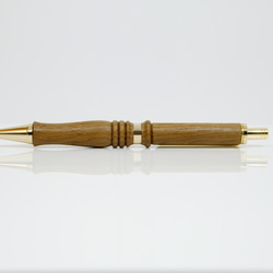 「チーク」木製アンティーク装飾ボールペン 2枚目の画像