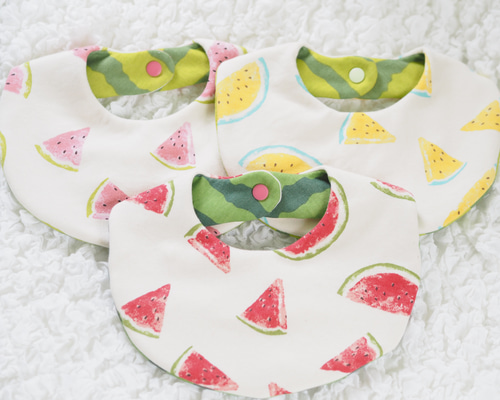 tkg.okka☆様✨お取置中 リバーシブルまんまるスタイ No.6