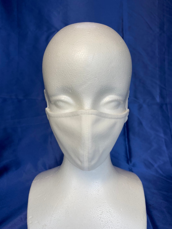 夏用マスク　UVカット　スッキリ立体マスク　ホワイト5枚セット　《 夏マスク 》《 小顔効果 》《 発送5日以内 》 3枚目の画像