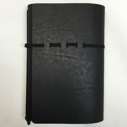 牛革手帳【Pasonal Hand Book】A4用紙size　BLK 1枚目の画像