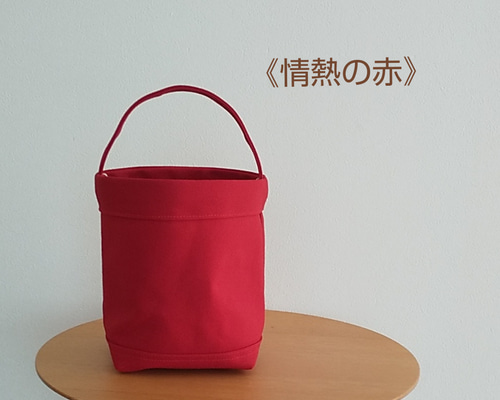 情熱の赤》小さいバッグ トートバッグ lagom 通販 8817236