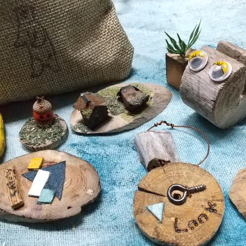 流木チップ×詰め合わせ袋 木材・板 1tas1wa 通販 10470681｜Creema