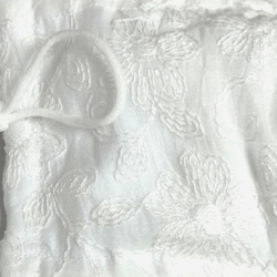 (OLマスク）夏マスク【接触冷感生地使用】ホワイトレース花柄x3カラー（Mサイズ）★ノーズワイヤー付き 4枚目の画像