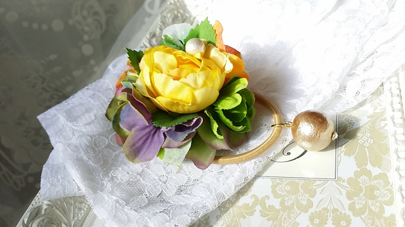 mini rose series5collar(yellow&orange)完売につき受注生産 再販×11 3枚目の画像