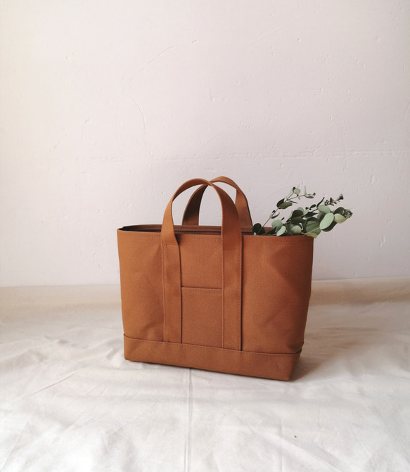Msize トートバッグ 帆布トートバック キャメル トートバッグ
