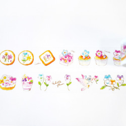食用花卉遮蔽膠帶 | 春花蜜鳥 (18mm) 第2張的照片