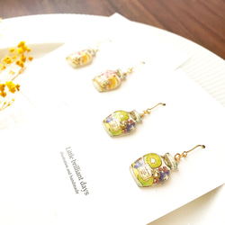 Herbarium earring｜花とフルーツのハーバリウムイヤリング・ピアス 4枚目の画像