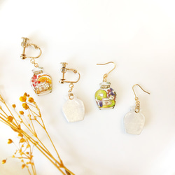 Herbarium earring｜花とフルーツのハーバリウムイヤリング・ピアス 5枚目の画像