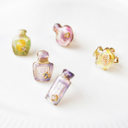 Perfume brooch -purple-｜パープル香水瓶ブローチ 4枚目の画像