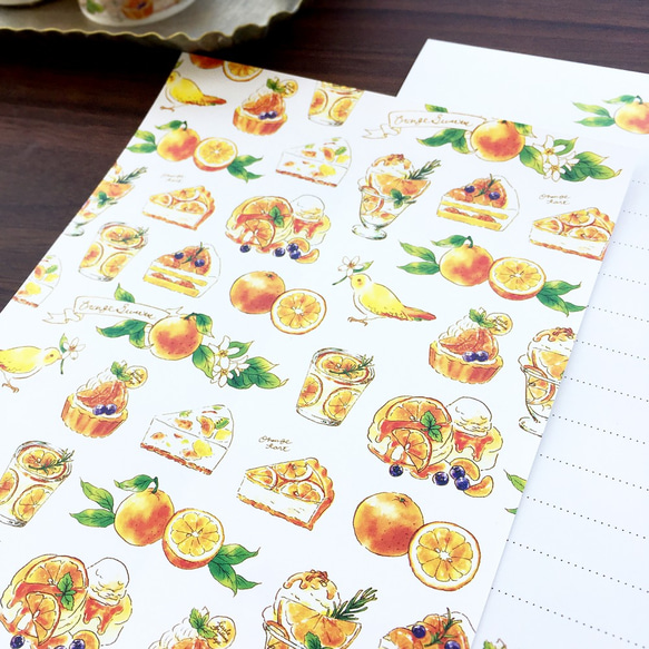 字母套裝「橘色糖果」｜橘色糖果字母套裝夏季水果 第3張的照片
