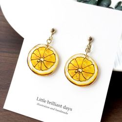 雑誌掲載｜Lemon earring｜レモンイヤリング〔夏のフル－ツ〕 1枚目の画像