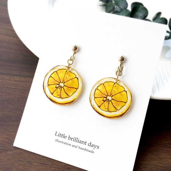 雑誌掲載｜Lemon earring｜レモンイヤリング〔夏のフル－ツ〕 6枚目の画像