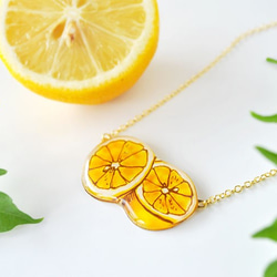 LONG LEMON NECKLACE レモンネックレス 1枚目の画像