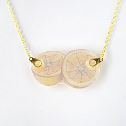 LONG LEMON NECKLACE レモンネックレス 5枚目の画像