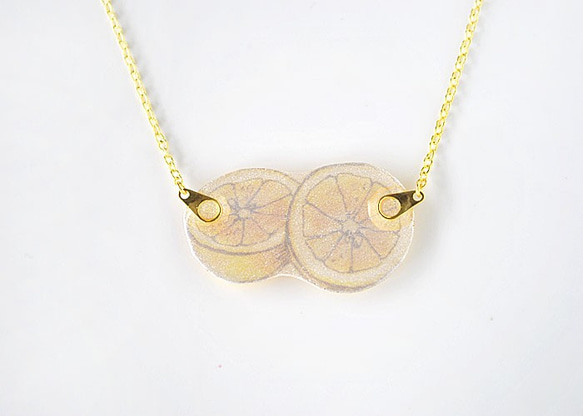 LONG LEMON NECKLACE レモンネックレス 5枚目の画像