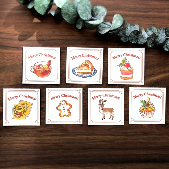 "Merry Christmas!" seal-02【35張】聖誕貼紙包裝 第2張的照片