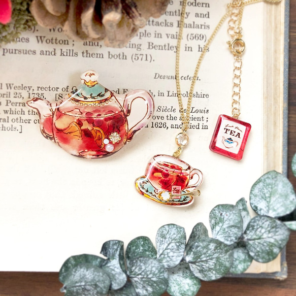 Teatime Christmas Cofflet -Brooch&Necklace-｜クリスマスコフレ ブローチ 3枚目の画像