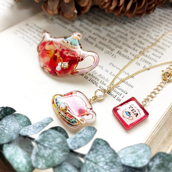 Teatime Christmas Cofflet -Brooch&Necklace-｜クリスマスコフレ ブローチ 4枚目の画像