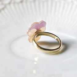 Viola ring｜春のビオラの花リング ホワイトデー 4枚目の画像