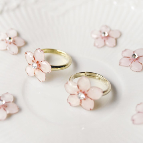 指輪・リング mu-mu Sakura phantomFLOWER 花あかり -桜リング- - Angelic Jewelry | minne 国内最大級の