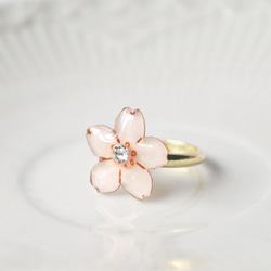 Sakura ring｜桜の花のリング 春 ホワイトデー 2枚目の画像