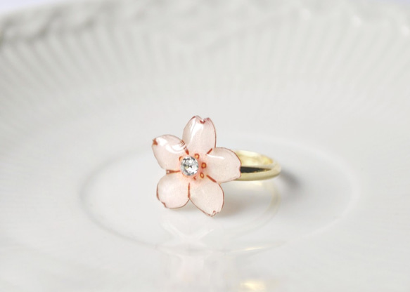 Sakura ring｜桜の花のリング 春 ホワイトデー 2枚目の画像