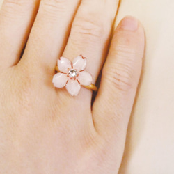 Sakura ring｜桜の花のリング 春 ホワイトデー 3枚目の画像